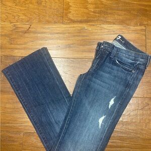 7 For All Mankind Distressed Blue Jeans size 28